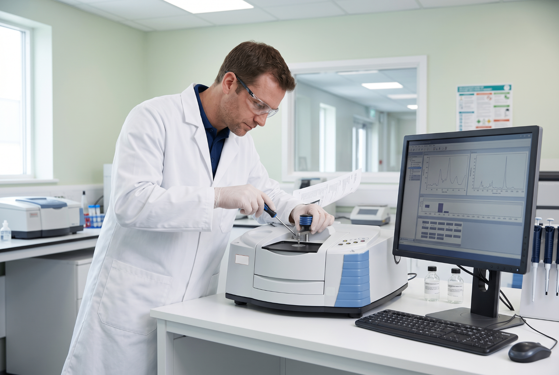 Instalação e Qualificação de FTIR
